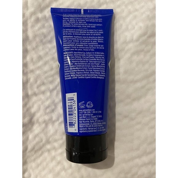 Jack Black Charcoal Body Buff Exfoliating Cleanser 88 mL/ 3 FL OZ - Picture 4 of 4